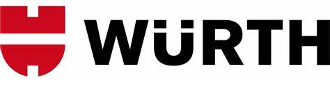 wurth Logo of würth, featuring a red and white shield design next to the bold black text "würth.